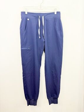 FIGS Womens Navy Blue Zamora Jogger Scrub Pants Size Small